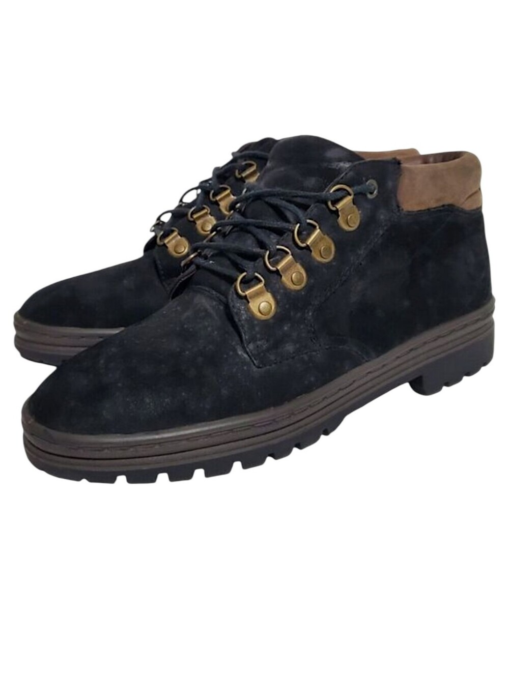 Y2K Borelli Sport Colorado Ankle Boots Distressed Suede Size 8.5 Womens Leather